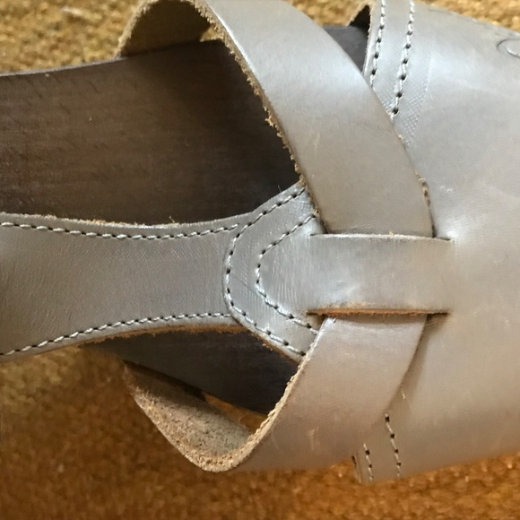 Diesel Women's Clog/Shoes Size 8 Good Condition. Grey Leather. - Picture 6 of 9